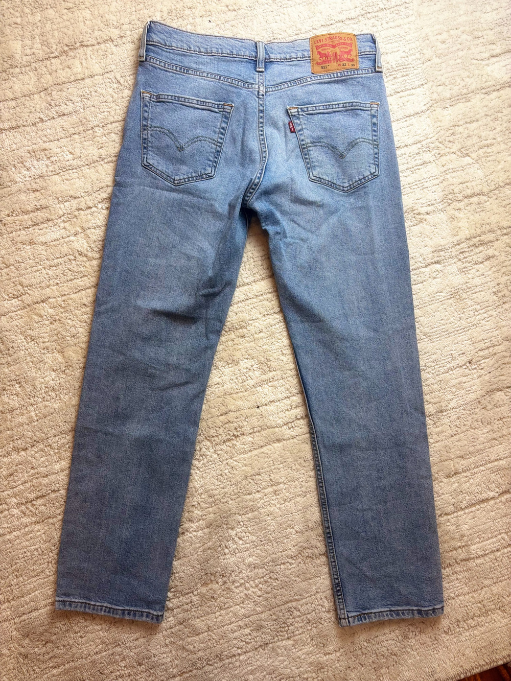 Levi Strauss & Co 511 Slim Fit Jeans Light Wash W32 L30